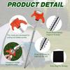 8Pcs Outdoor Tent Nails Campings Tent Peg with Hexagon Socket Ground Anchors Long Screw Thread Tent Canopies Stakes