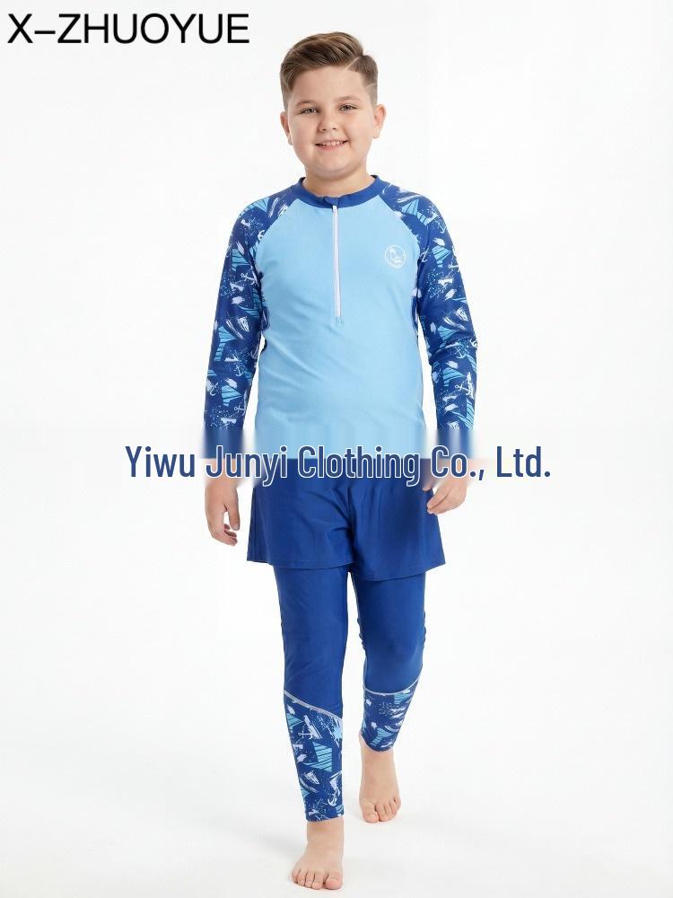 Boys' Professional Swim Trunks - 2026 New Style for Medium-Large Kids, Ideal for Swimming and Hot Springs