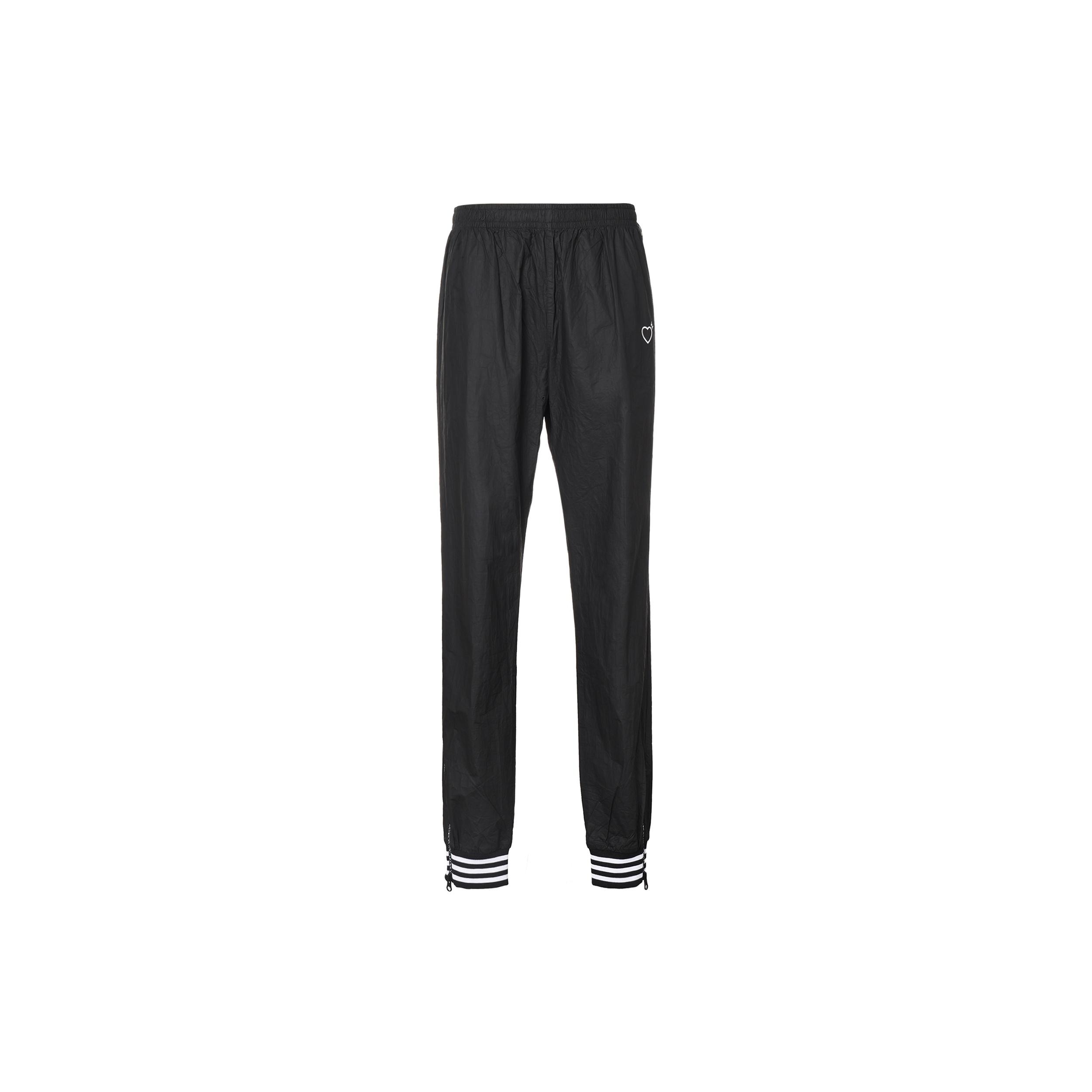 adidas originals x HUMAN MADE Crossover Embroidered Logo Sports Pants Black Men s GM4629 XS