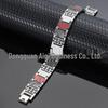 Men's Magnetic Titanium Bracelet with Germanium Beads - Stainless Steel Jewelry