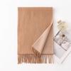 Scarf Autumn and Winter Atmosphere Wool Solid Color Double Sided Scarf Shawl High End Commuting Warm Scarf