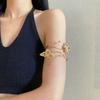 Fashion Exaggerated Metal Leaves Female Butterfly Lines Flowers