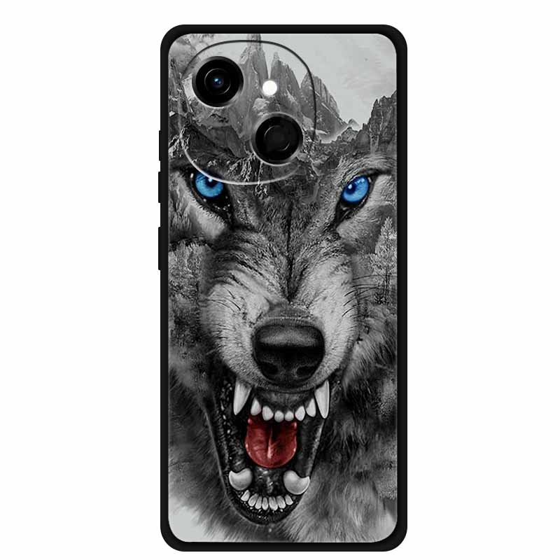 For Tecno Spark 40C Case Soft Black TPU Silicone Back Shockproof Cover for Tecno Spark40C 40 C Case Pop 10 Pro Butterfly Funda