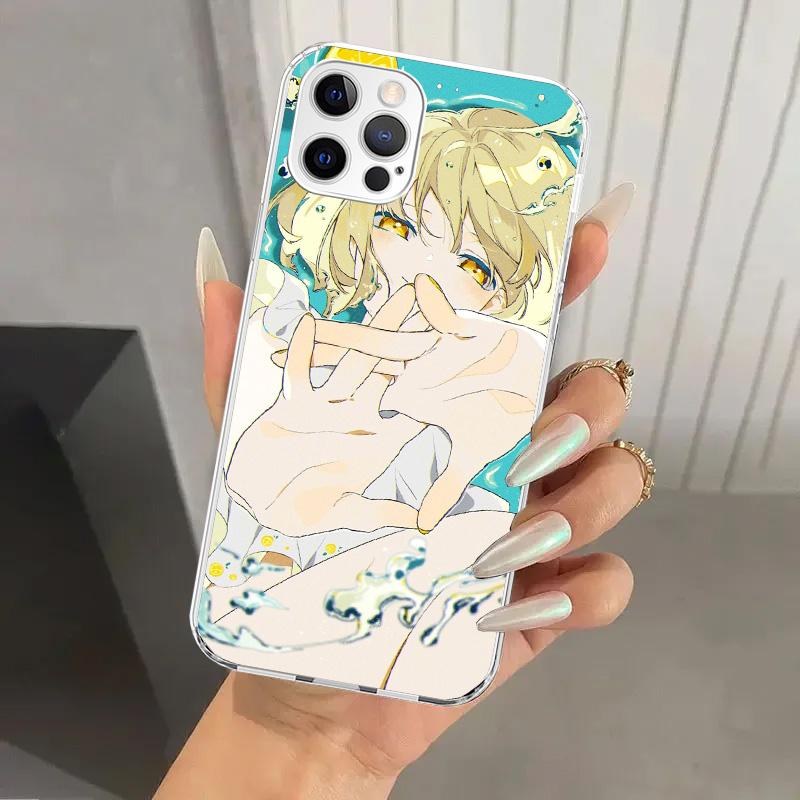 Cute Anime Girl INS Phone Case for Iphone 17 Air 16 15 Plus 14 13 Mini 12 11 Pro Max 16E 7 8 SE 2020 Soft Funda Print Shell 17 A