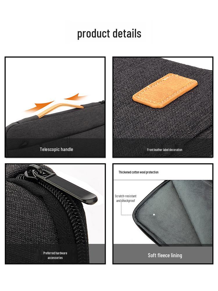 Waterproof Multi-Functional Minimalist Laptop & Tablet Tote Bag, Fits 16/13.6 Inch Devices.