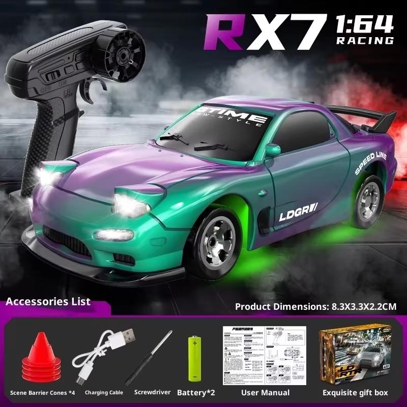 

New desktop remote control sports car 1:64 full ratio professional four-wheel drive high-speed drifting car children s car
