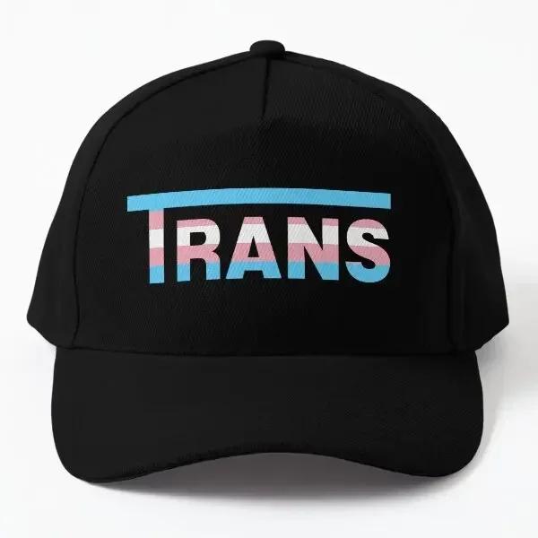 

Trans Flag Baseball Cap Hat Bonnet Outdoor Sun Snapback Casual Mens Fish Hip Hop Casquette Solid Color Printed Summer Sport Black
