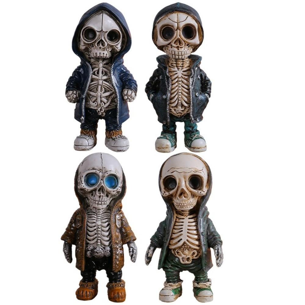 Gift Skeleton Figurines Halloween Decoration Skeleton Ornament Exquisite Skeleton Statue Home