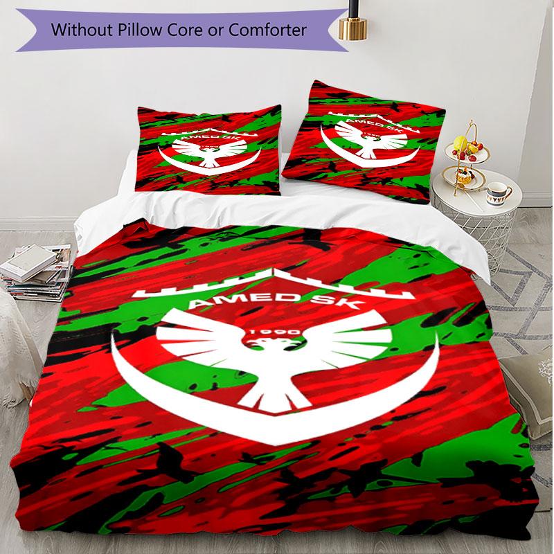 3pcs Duvet Cover Set (1*Duvet Cover + 2*Pillowcase, Without Core), Amed SK Print Soft All‑Season Bedding Set, Home Bedroom Decor Gift