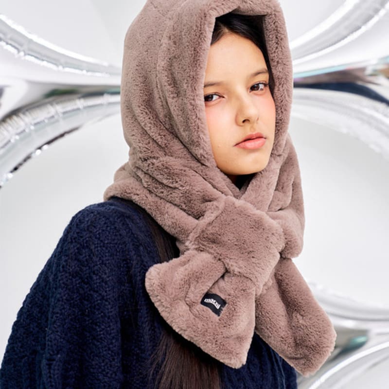 Macni FUR BALACLAVA_COCOA