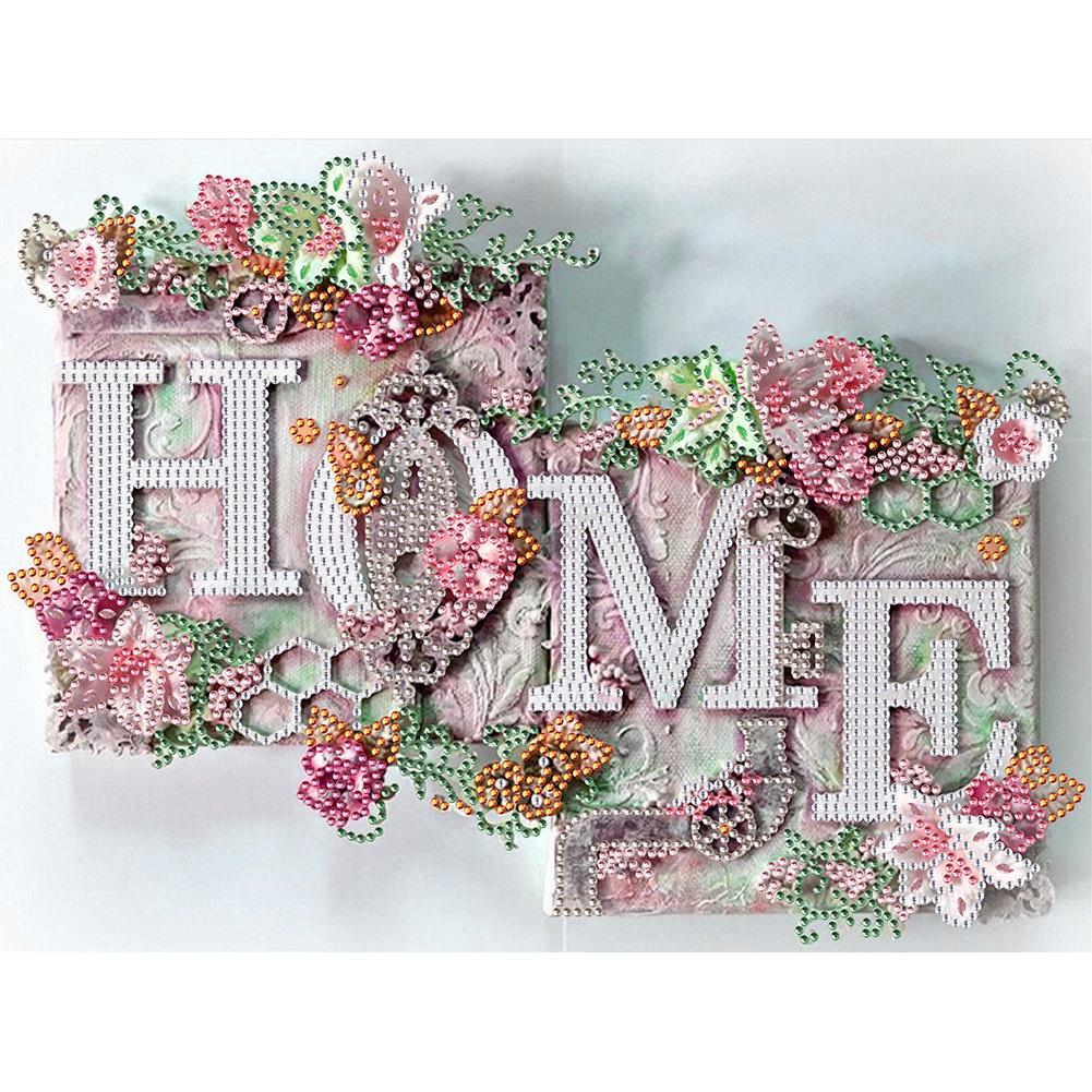 

HOME 5D DIY Diamond Painting Rhinestone Embroidery Special-shaped Partial Drill Wall Decoration Painting Diamond