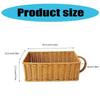 Plastic Rattan Finishing Basket for Desk Organization Desktop Small Item Organizer Portable Kitchen Storage Bin