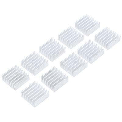 10 Peças Dissipador de Calor de Alumínio 14*14*6mm Radiador Resfriador de Chip Eletrônico