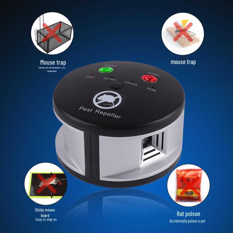 High-Power 360° Ultrasonic Indoor Repeller for Mice, Insects, and Squirrels