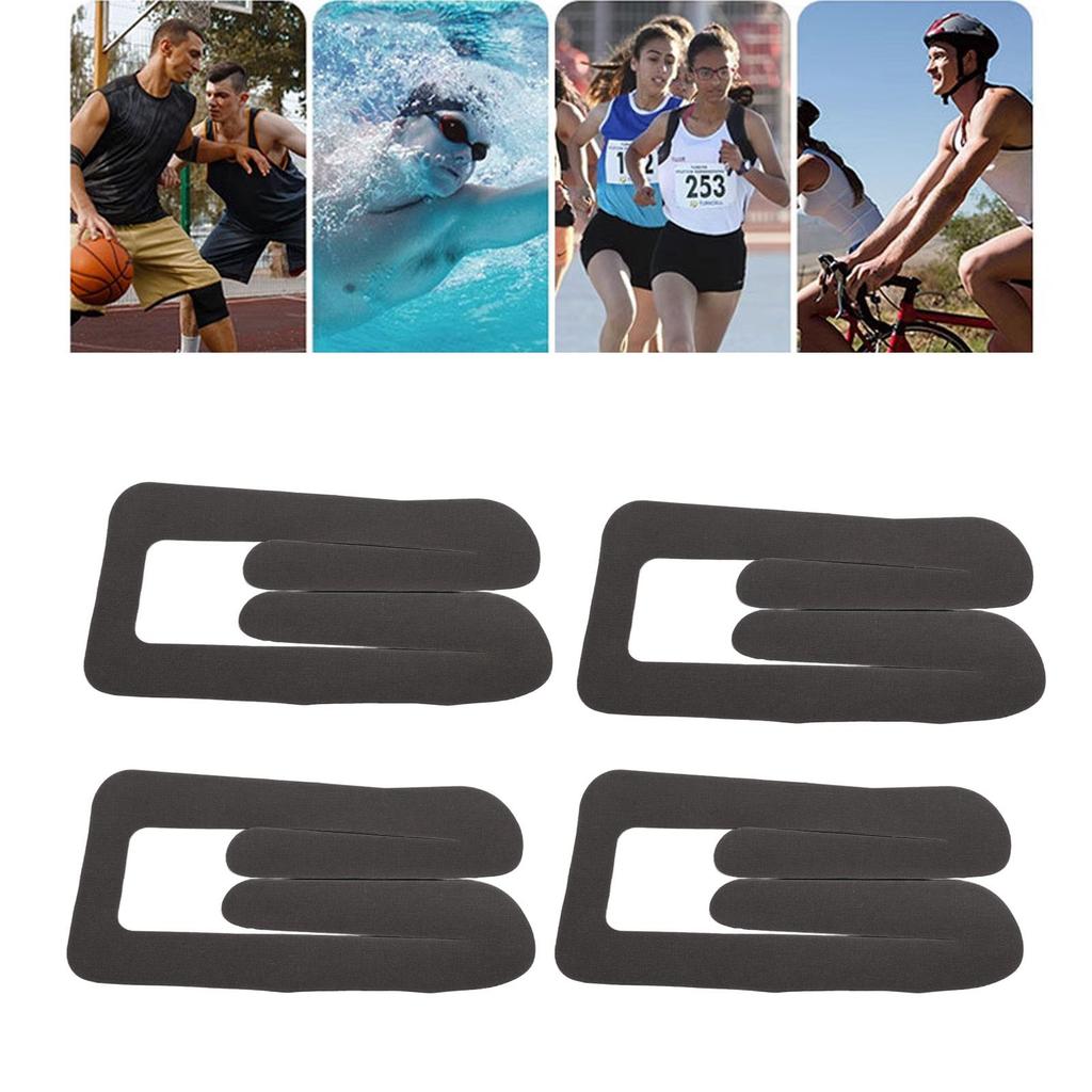 4PCS Sports Kinesiology Tapes Water Resistance Pre Cut Elastic Muscle Tape for Knee Patella Meniscus
