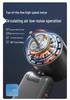 Turbo High-Speed Handheld Fan: Portable USB Rechargeable, 100-Speed Digital Display for Outdoor Cooling