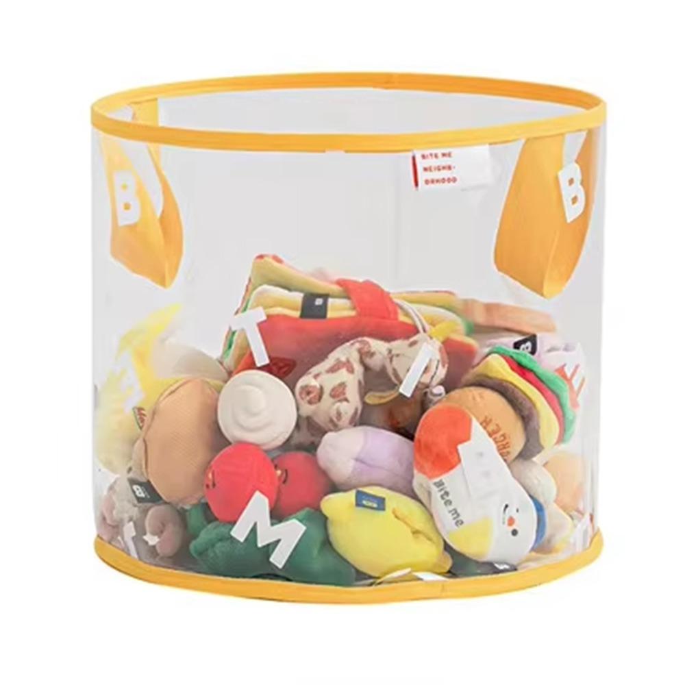 Thickened Pet Supplies Storage Bag Foldable Hand-Held Storage Box PVC Toy Storage Basket Home