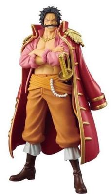 BANPRESTO One Piece DXF Grand Line Series Special Gold D. Roger Figure, 20cm, Multicolor