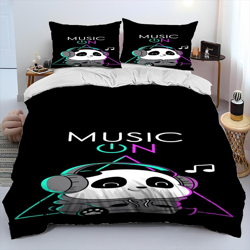 

3D Домашний Текстиль Милый Панда Стеганое Постельное Белье Из Трех Частей 70 * 133 two-piece set