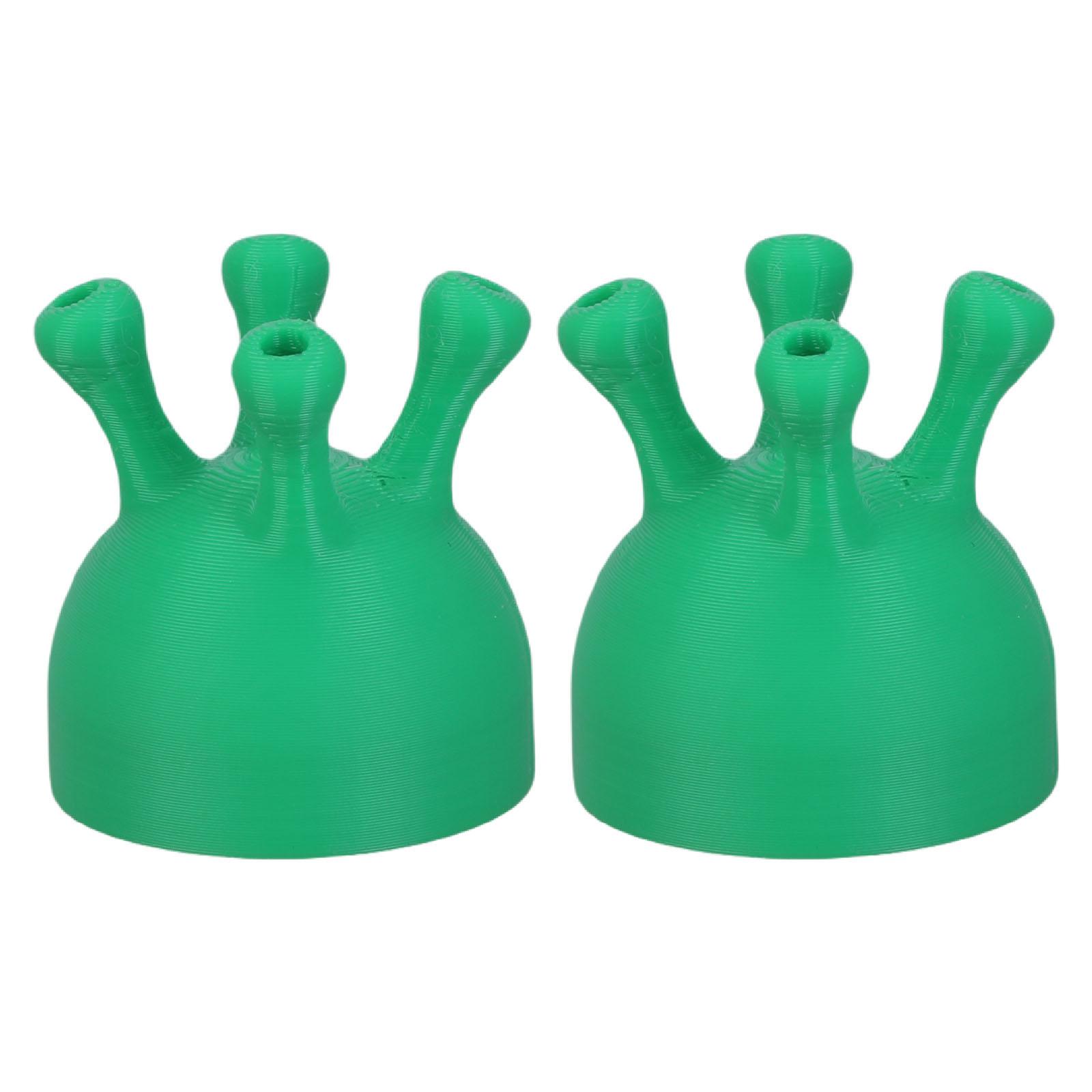 

Набор из 2 смешных крышек-дозаторов для молочных бутылок в виде коровьего вымени для использования на домашних кухнях, крышки-переходники для молочных пакетов, аксессуары для хранения B зелёный