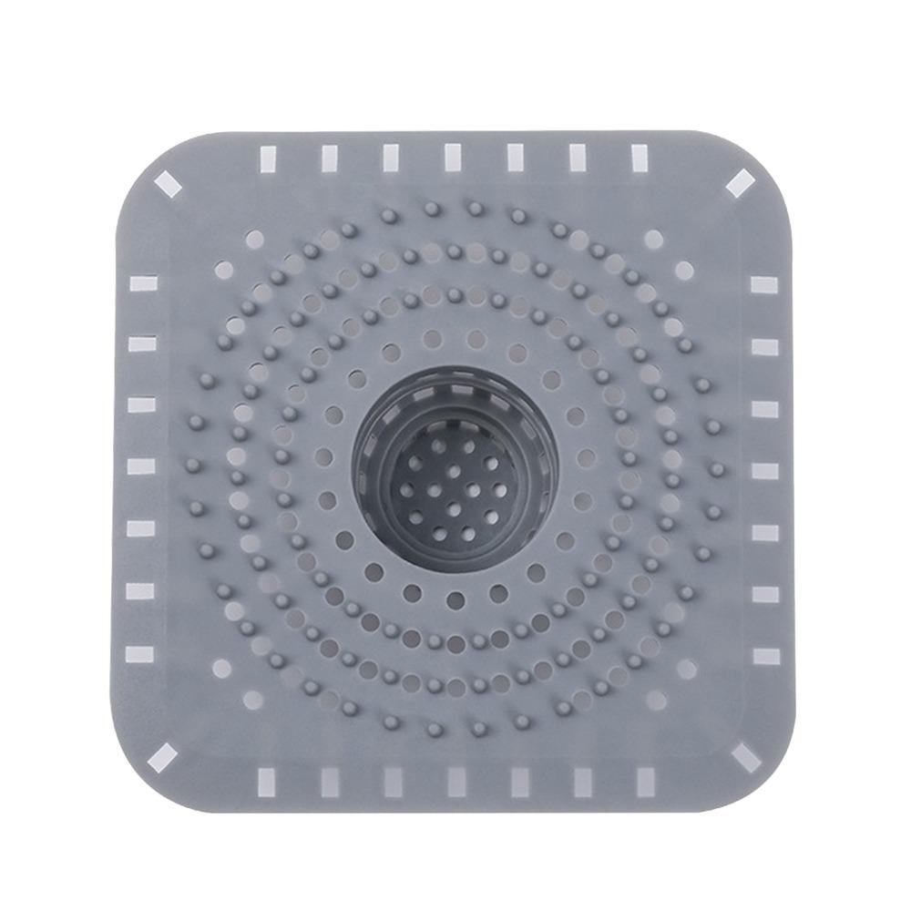 Silicone Sewer Outfall Drain Filter Round Shape Anti-blocking Floor Drain Mesh Cover Hair Clean Up Sink Strainer Filter