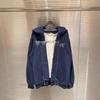 2025 Winter Praying Spoof Knit Hoodie with Fleece Zipper Sweatshirt.