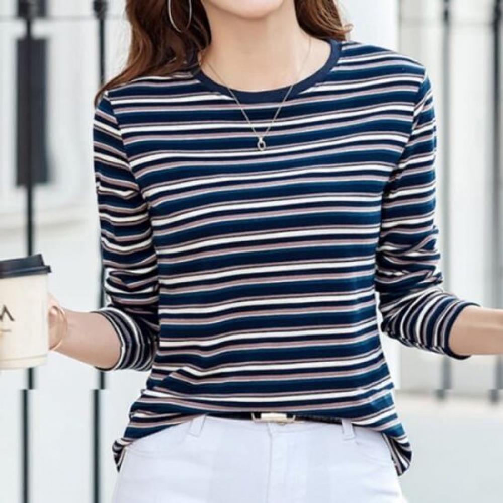 Navava Casual STripe Long Sleeve T shirT nT1400