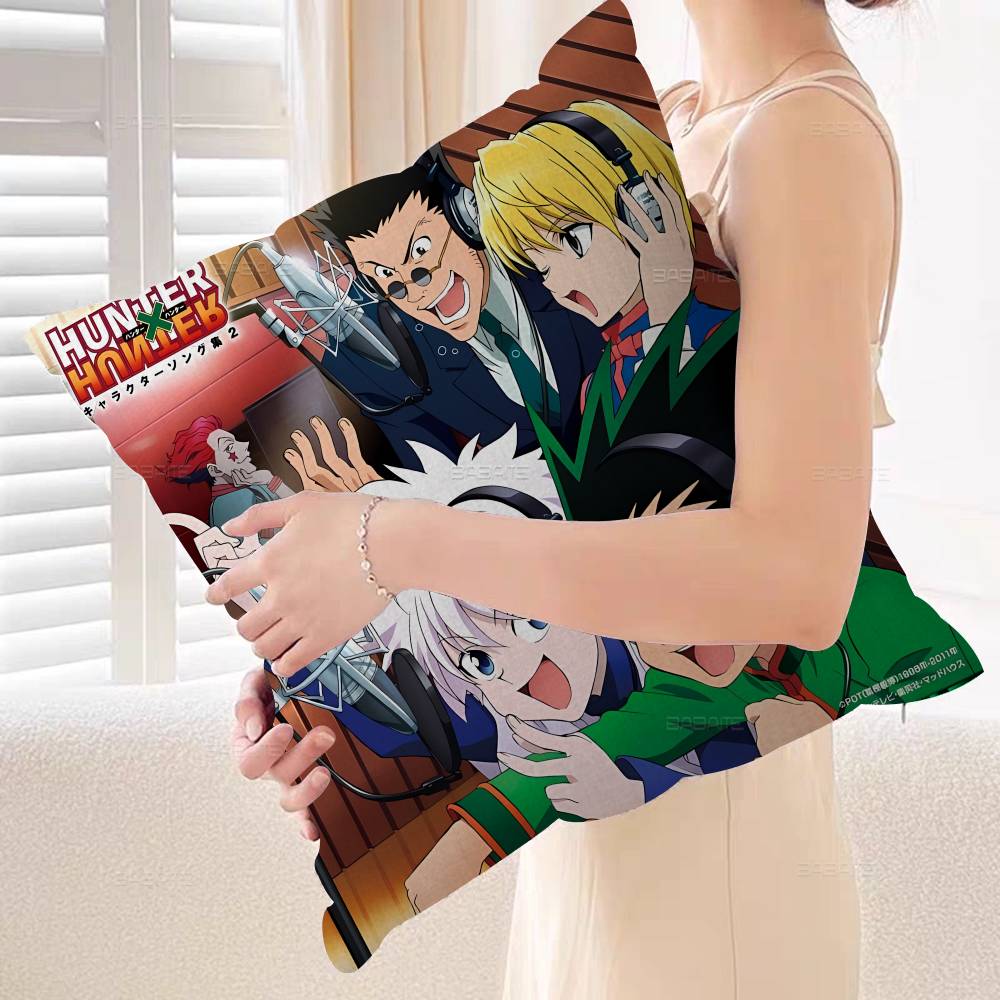 Anime Hunter X Hunter Personalized Pillow Cover Kids Bedroom Wild Party Decor Pillowcase kid Birthday shower Gift