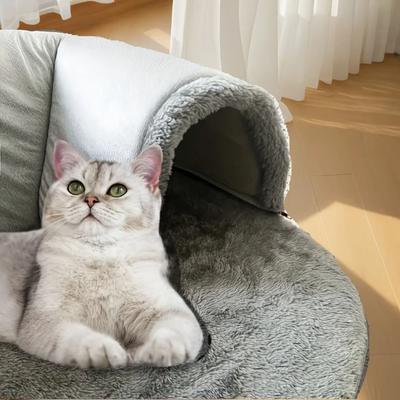 Warm Non-Slip Base Cat Tunnel Bed Removable Washable Anti Dirty Cat Nest U-shaped Pet Tunnel Pet Supplies