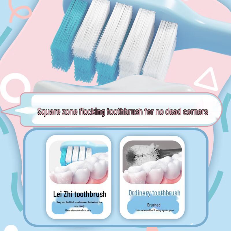 Leizhi Crayon Shin-chan Adult Soft Bristle Toothbrush 2-Pack