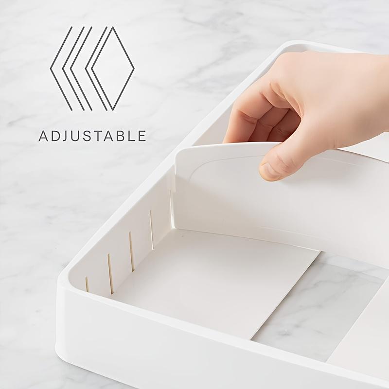 Food Container Lid Storage Organizer - Plastic Dividers for Kitchen/Pantry. Ideal for In-Cabinet, Drawer Lid Organization.