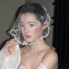 Tassels Wedding Veils Pearls Beads Bride Head Gauze French Brides Veil  Bride Jewelry