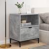Nightstand 2 Pcs. Concrete Grey 49 x 36 x 61 cm Engineered Wood