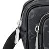 Louis Vuitton Monogram Canvas And Leather Handheld Crossbody Bag Small Men bags Black M30755