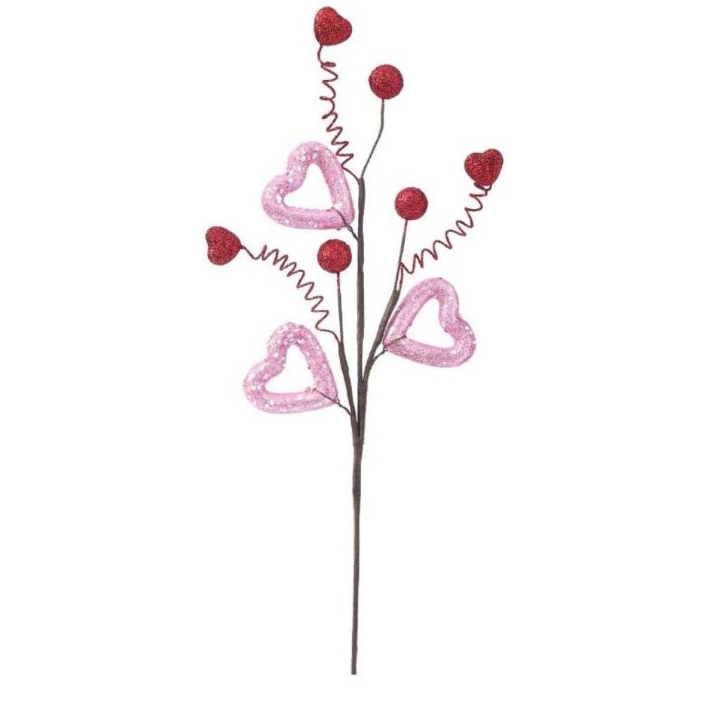 Romantic Heart Bouquet Branch Anti-splash Water Handicraft Artificial Twig Cutting Resin Creative