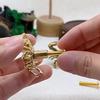 Hardware Brass Cabinet Pulls Luxury Closet Door Knobs Vintage Crab Design Drawer Handles  Kitchen