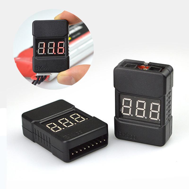 

BX100 1 ~ 8S Lipo литий-ионный аккумулятор Тестер низкого напряжения Сигнализация Зуммер Монитор Черный