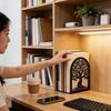 Tree Of Life Retro Decorative Bookends For Heavy Books Black Tree Metal Bookends Desk Organizer Library Stationery Accessories
