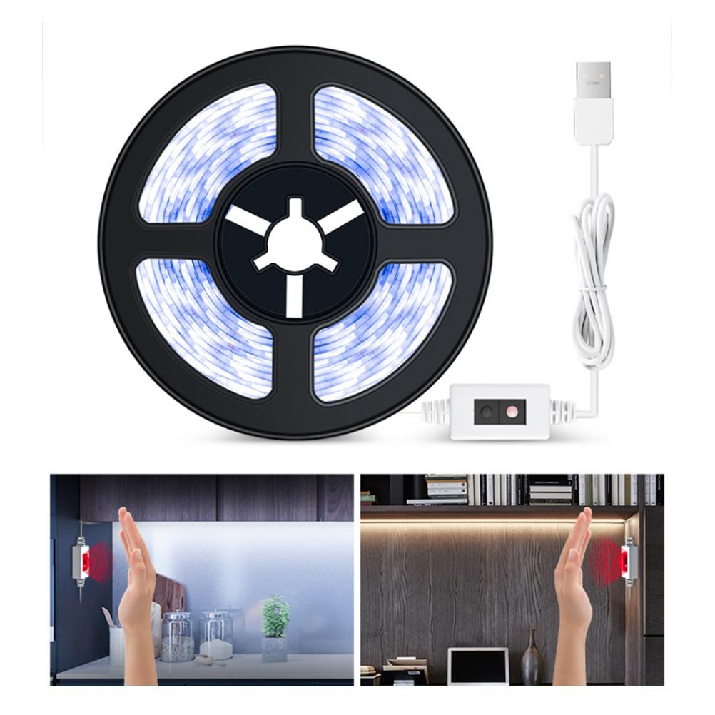 Waterproof LED Strip Smart Hand Sweep Sensor Light Bar USB Stepless Dimming Lighting Strip for