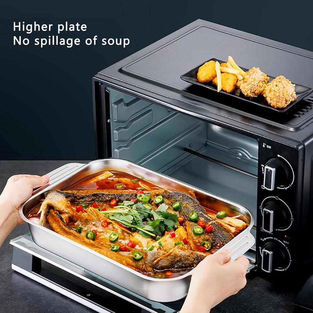 Kitchen barbecue plate food grade stainless steel non-stick induction cooker flat bottom barbecue plate kitchen accessories