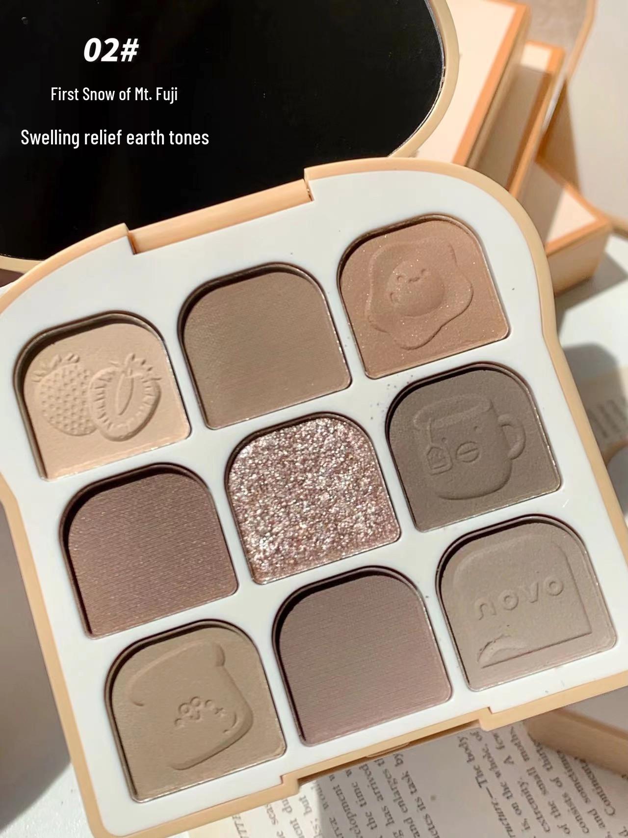 NOVO Playful Series: Multi-Color Clear Bright Eyeshadow & Blush Nine-Color Palette