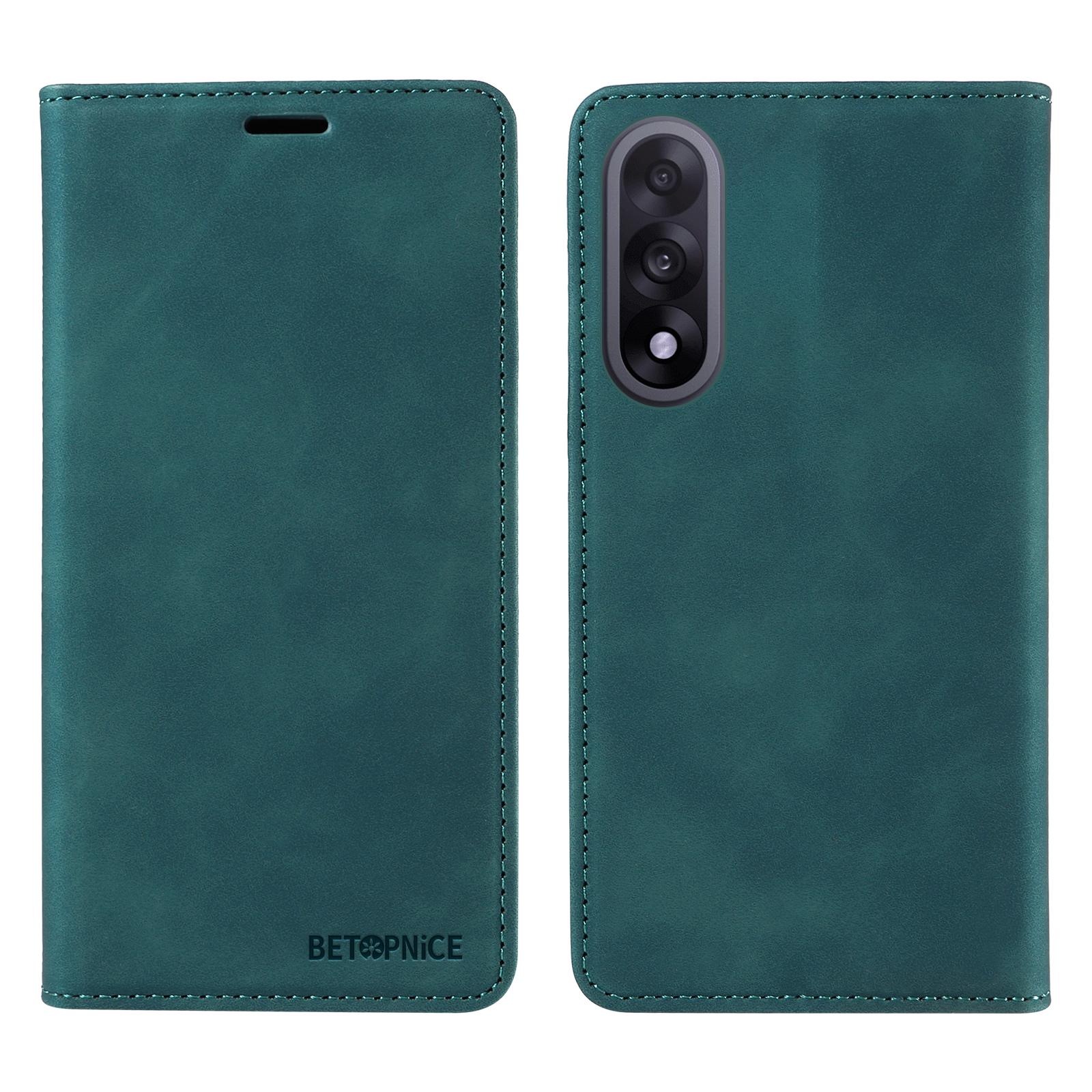 

For OnePlus Ace 5 Ultra 5G/OnePlus Nord 5 5G Case BETOPNICE Magnetic Closure RFID Blocking Wallet Stand Leather Phone Cover Green