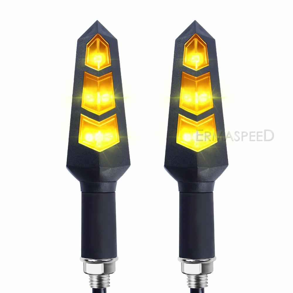 Universal Motorcycle LED Turn Signal Light Amber Turn Signal Blinker Lightings Indicator Lamp Tail Light Motorcycle