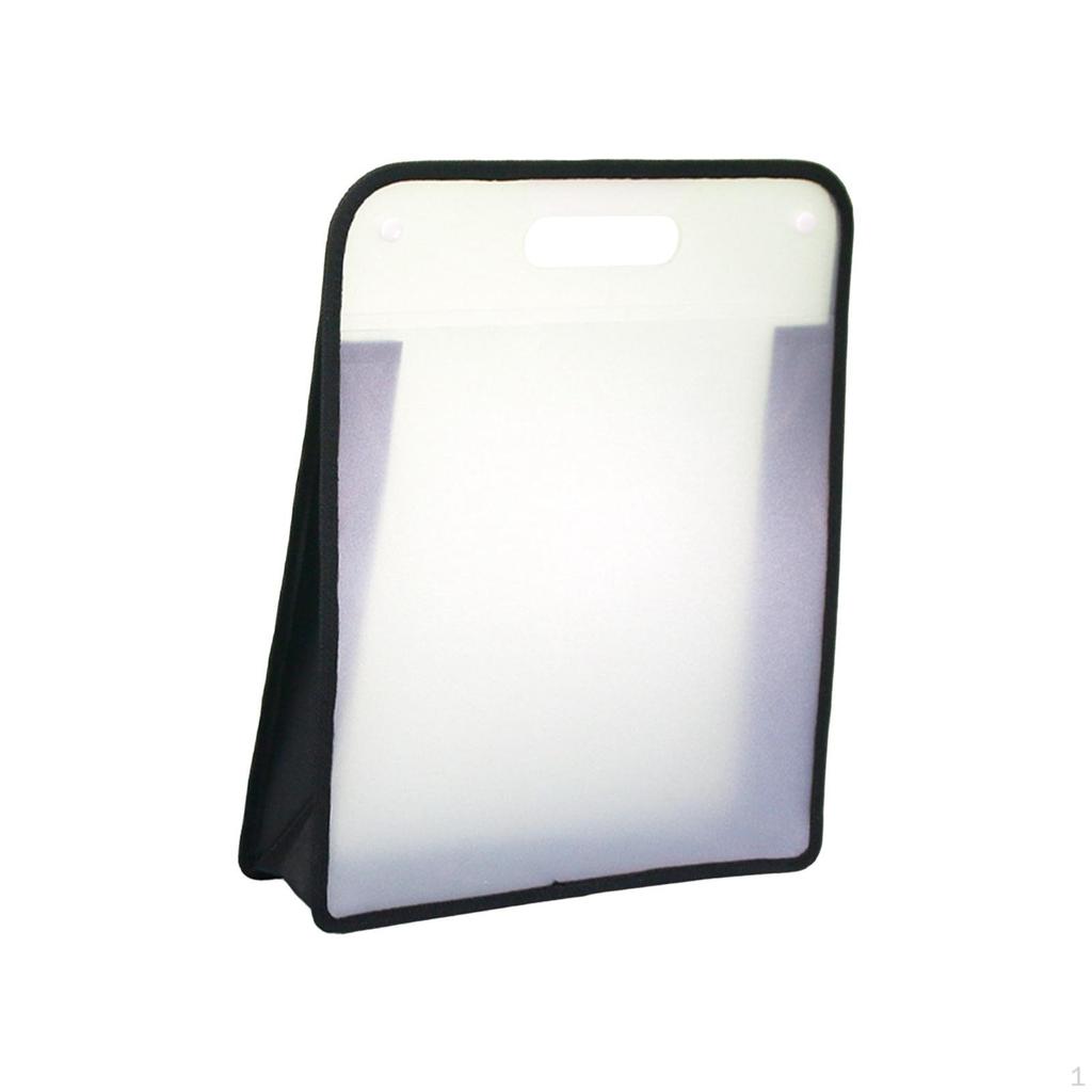 File Bag Art Portfolio Clear Document Holder Waterproof Organizer Portable for School