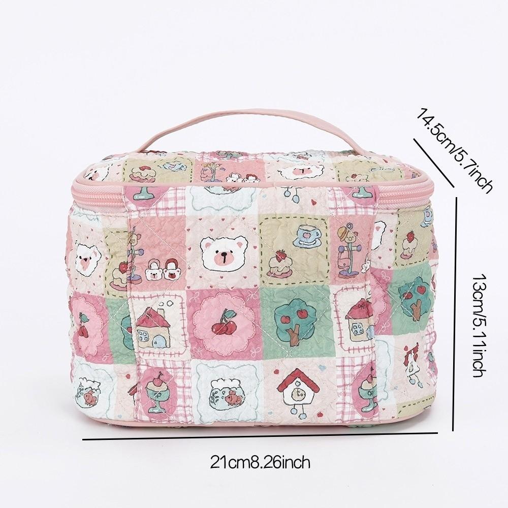 Portable Large Capacity Makeup Bag Cartoon Pattern Korean-style Makeup Storage Bag Cosmetic Bag Travel