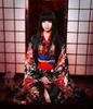 Hell Girl Enma Ai Wig and Fan Oiran Cosplay Plus Size [amaletPlay] Wig, Style, Kimono, Furisode, Net, Included, Costume, Women's, (XL)