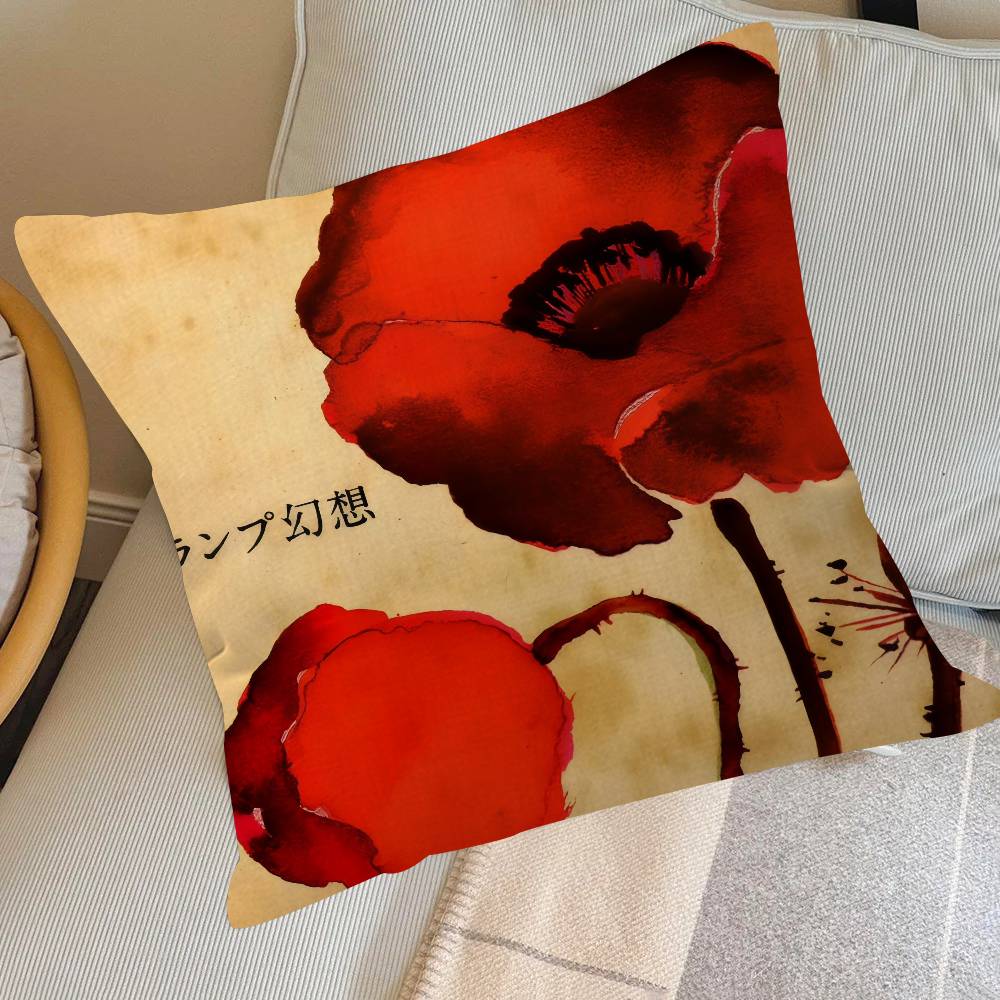 Anime Lampe Band Klassische Kissenhülle Sofakissenbezug Heimzimmer Dekoration Kindergeschenk
