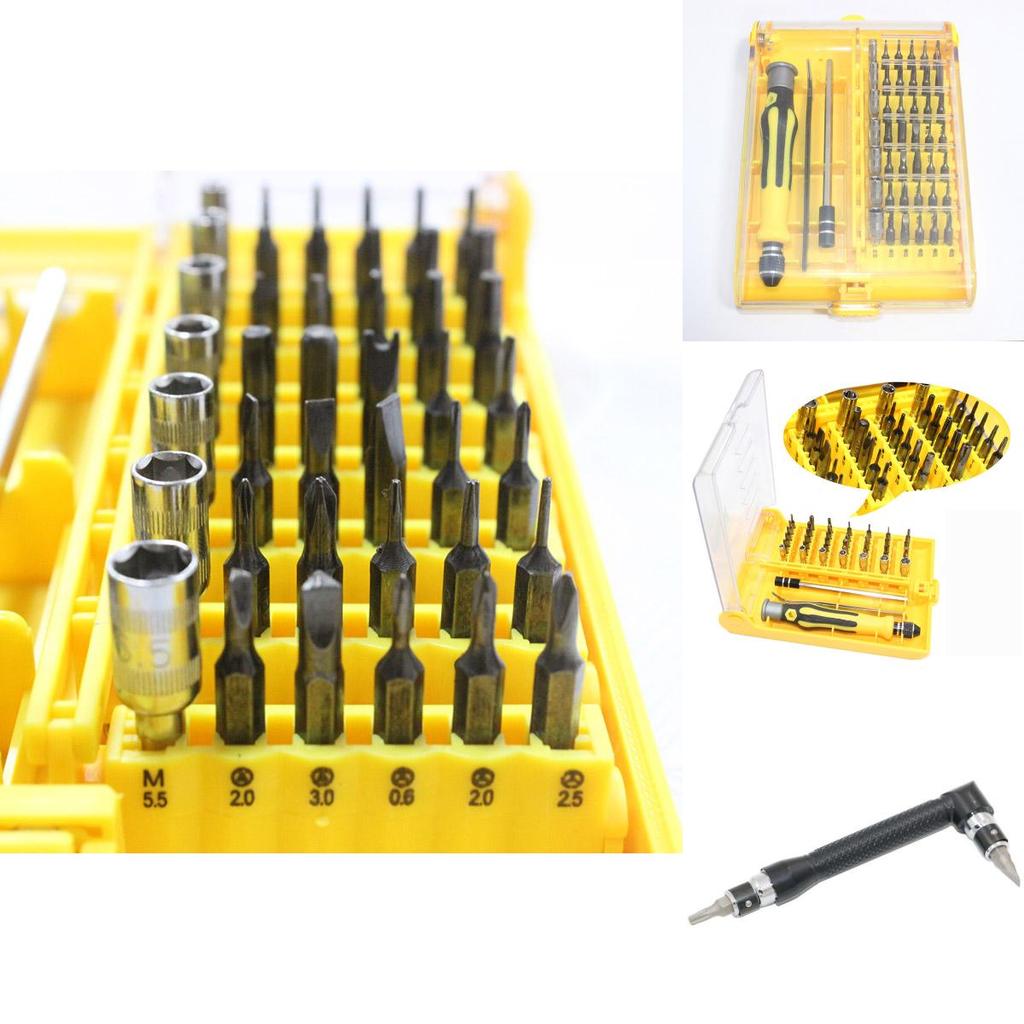 Versatile 45 In 1 Precision Torx Screw Driver Tweezers Set For Mobile Device Repairs