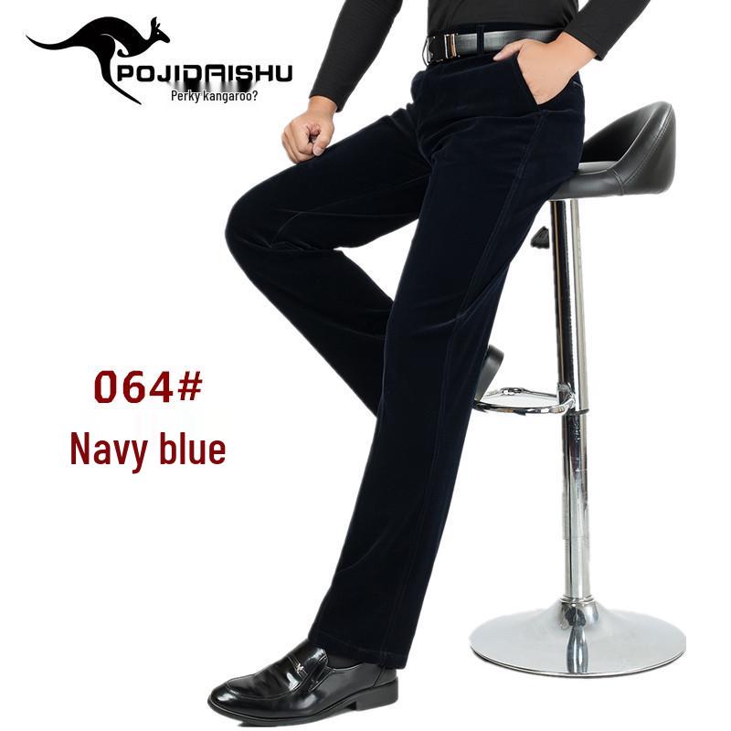 

Мужские вельветовые брюки с высокой посадкой - Плотные, повседневного кроя для осени/зимы 36 (2 9 Waist)