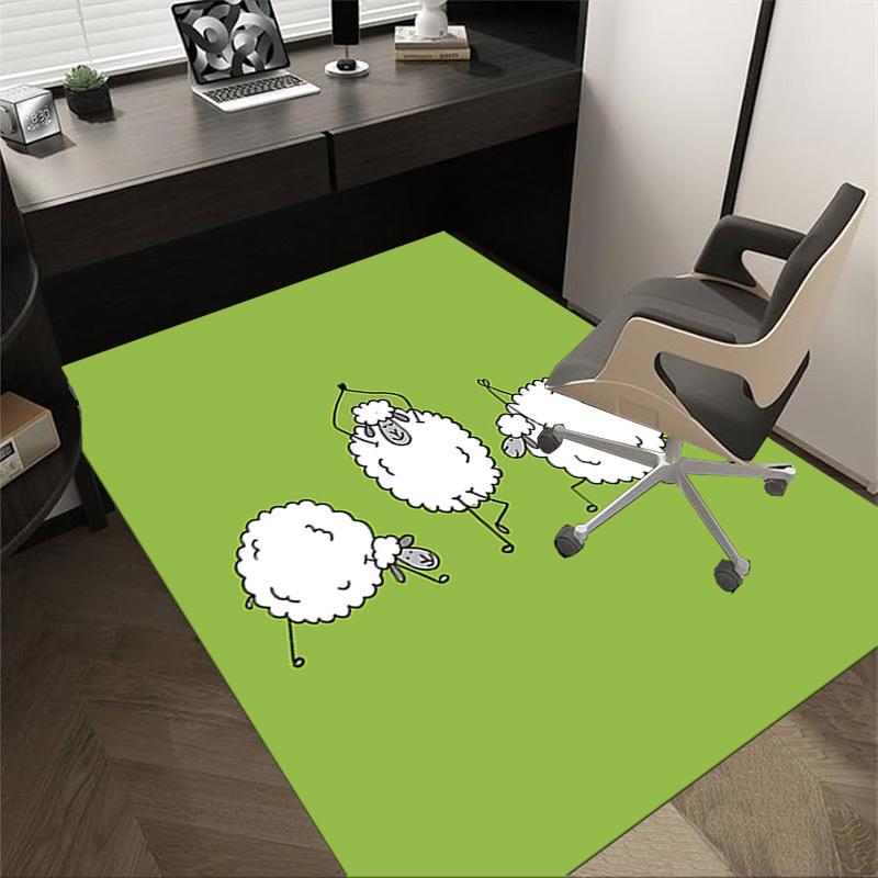 1PC sheep dance Extra Large Non Slip Floor carpet, Office, family, bedroom Large Area Rug Indoor Rugs, Vibrant Colors